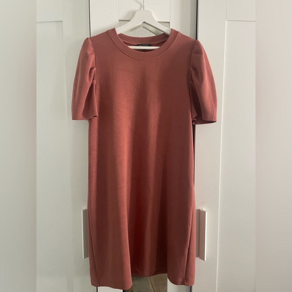 For Cynthia Puff Sleeve knee length Dress